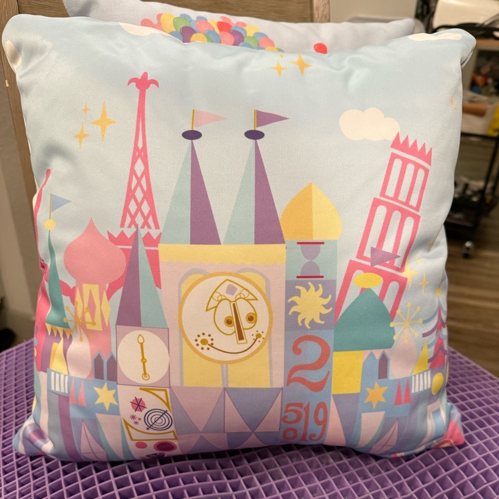 NWOT Disney It’s A Small World Custom Decorative Pillow